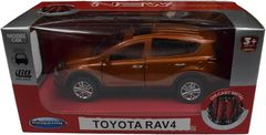 Toyota  RAV4  ダイキャスト SUV ミニカー プルバック機能付き 1/40スケール 完成品 モデルカー TOYOTA トヨタ 箱入り おもちゃ (オレンジ)