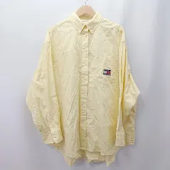 ◇ ⊂　美品 TOMMY JEANS トミージーンズ シンプル系 長袖 スーパーオーバーシャツ サイズS イエロー系 レディース E  【1507250008880】