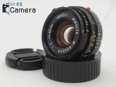 2024年最新】MINOLTA M-ROKKOR 40mm F2の人気アイテム - メルカリ