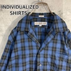 sans limite オープンカラーシャツ　ブルーチェック　サイズ2 sans limite オープンカラーシャツ ブルーチェック サイズ2 sans