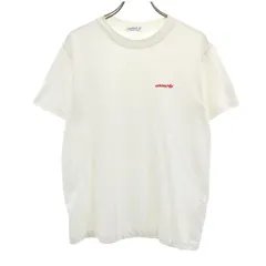 adidas アディダス 70s 80s ヴィンテージ トレフォイルロゴ 半袖 Tシャツ S オフホワイト デサント メンズ 古着