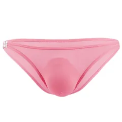 Karly Shop ビキニブリーフ メンズ ビキニ 下着 セクシー 男性 おしゃれ スケスケ エロい ローライズ 大きいサイズ 股上浅 涼しい 夏 ツルツル すべすべ e045