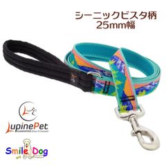 LUPINE　25mm幅　120cmリード　シーニックビスタ柄　アメリカ製　大型犬・中型犬向け　scenic vista