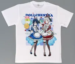 【中古】Tシャツ DOLLCHESTRA Easter Tシャツ ホワイト Mサイズ 「ラブライブ!蓮ノ空女学院スクールアイドルクラブ POP UP STORE in ハンズ」