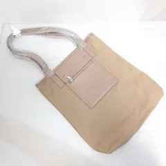 プラステ PLST トート バッグ ワンショルダー キャンバス レザー ベージュのサムネイル