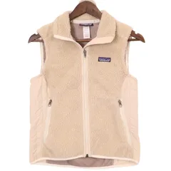 00年代 patagonia パタゴニア Retro-X レトロX フリースベスト アウトドア アイボリー (レディース S) 中古 古着 A1193