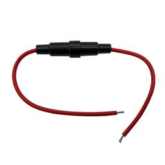 【数量限定】J-base ヒューズホルダー 10本セット 5×20mm 管ヒューズ用 車 バイク カスタム 12V 電源取出し DIY (配線コード付き)