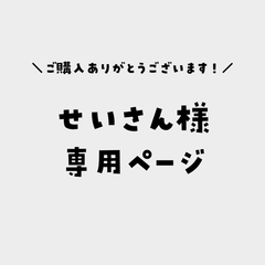せいさん様専用ページ
