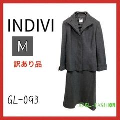 【訳あり】INDIVI　ｲﾝﾃﾞｳﾞｨ　スーツ（GL-093）送料無料　セット　グレー　ﾚﾃﾞｨｰｽ　古着　ヴィンテージ