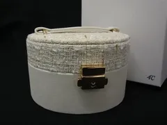 ■新品同様■ 4℃ ヨンドシー ジュエリーボックス アクセサリーケース 小物入れ レディース アイボリー系 DF8413