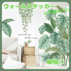 ウォールステッカー植物１壁紙シールおしゃれ北欧風部屋飾りDIYインテイリア防水PVC素材剥がせる賃貸子供部屋リビング玄関ウォールペーパーのサムネイル