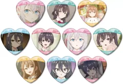 【中古】バッジ・ビンズ 全10種セット 「時々ボソッとロシア語でデレる隣のアーリャさん トレーディング場面写ハート型缶バッジ」