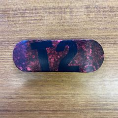 T2Skateビッグロゴつや無し 指スケデッキ34mm ラップ塗装RE