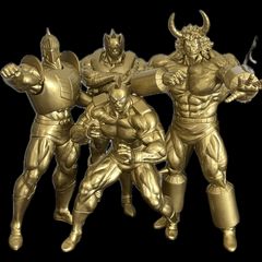 킨육맨 완벽 초인 시조편 리얼 리페인트 4체 세트