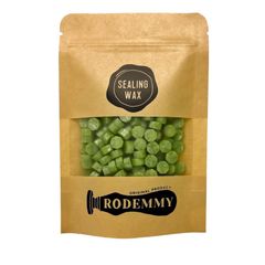 新品 （RODEMMY） シーリングワックス ２００粒 (メタリックライトグリーン)