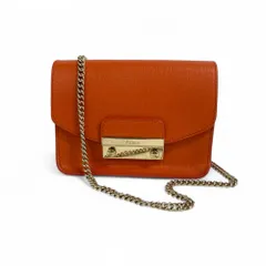 FURLA フルラ メトロポリス ショルダーバッグ ミニバッグ オレンジ 中古品