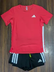 美品 adidas adizero アディゼロ 2024 Tシャツ ショートパンツ 上下 セットアップ L ランニング 世界陸上