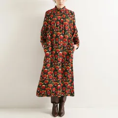 IENA LA BOUCLE (イエナラブークル) ③ 19040914124030 ドビーフラワープリントシフトドレス レディース ブラック FREEのサムネイル
