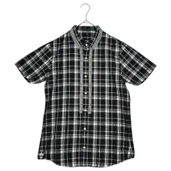 MARITHE FRANCOIS GIRBAUD(マリテフランソワジルボー) 00's Press Check Short Sleeve Shirt 00年代 プレス チェック 半袖 シャツ M6-5351 M ブラック×ホワイトのサムネイル