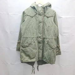 ◇ Ungrid アングリッド ビジュー ビーズ ドロスト 長袖 コート サイズS カーキ レディース E  【1302060035237】のサムネイル