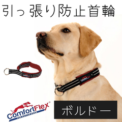 コンフォートフレックス 首輪 [ボルドー] Comfortflex ハーフチョーク  犬用 リミテッドスリップカラー