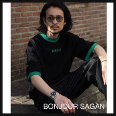 【新品】bonjour sagan  BONJOURロゴリンガーT   ブラックM      BLACK   ユニセックス