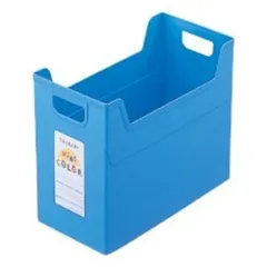 (業務用セット) セラピーキッズカラー ファイルボックス A4ワイド フボ-TCW4-KB キッズブルー【×10セット】