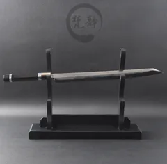 森本光一作　刺身 切付　水本焼　包丁　尺一　鏡面　黒檀両白水牛銀巻柄 森本光一作 刺身 切付 水本焼 包丁 尺一 鏡面 黒檀両白