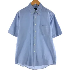 古着 90年代 ランズエンド LANDS' END 半袖 ボタンダウンシャツ メンズM相当 ヴィンテージ/eaa535211
