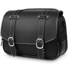 バイク サイドバッグ バイク用 防水 ツールバッグ 18L ツーリングバッグ 大容量 ドリンクホルダー付属 金具防錆 防水 DAWNHAWK ブラック レブル250 GB350