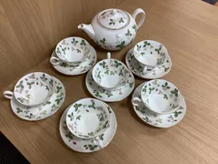 I666 ウェッジウッド　ワイルドストロベリー　ティーセット