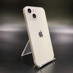 【全額返金保証】【最速発送】Apple iPhone 13 256GB スターライト au 白ロム 美品 動作確認済 100%