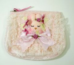 ポーチ　レース　うさぎ　ラビット