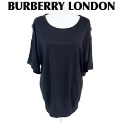【美品】バーバリーロンドン オーバーサイズ チュニック カットソー 1 ロゴ刺繍