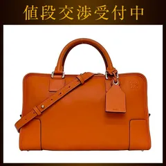 ロエベ ２way バッグ アマソナ 36 f-22987 オレンジ