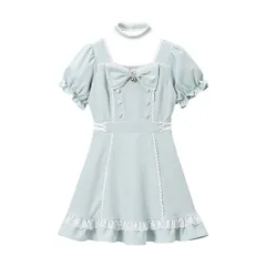 夢展望公式 [新品未使用] リボンハートメイドワンピース [ブルー] 他カラー別ページ有 dearmylove ワンピース その他ワンピース（半袖） 534580-02