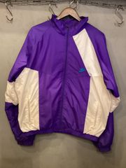 NIKE ナイキ ナイロン ジャケット 紫 白 厚手 ヴィンテージ ランニング XL