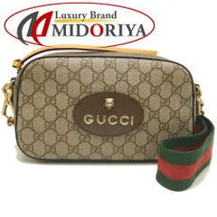 GUCCI グッチ ネオヴィンテージ 476466 ショルダーバッグ GGスプリームキャンバス ベージュ ブラウン レディース /253124【中古】