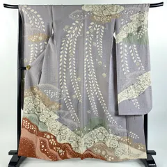 【再値下げ❗】振袖　辻ケ花　正絹　落款あり 緑地 ピンク辻が花 正絹振袖【114】 – SAKURA TOKYO