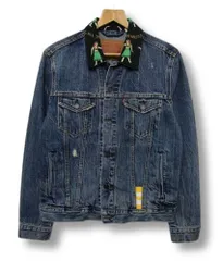 良品✨リーバイス 72334 後染めブラック デニムジャケット 黒XL