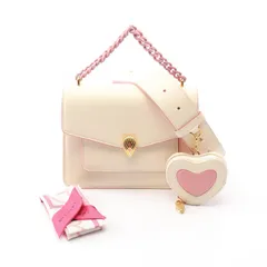 ブルガリ BVLGARI ハンドバッグ セルペンティ フォーエバー クリーム/ピンク レザー セルペンティ フォーエバー 2wayショルダーバッグ レディース Used A