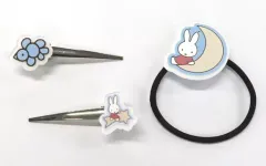 【中古】アクセサリー(非金属) ミッフィー/月 ヘアゴム＆ヘアクリップセット 「タイトーくじ ミッフィーとおでかけ」 E賞