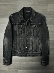 ダークデニムジャケット フィット感ありイヴ・サンローランFR42サイズ