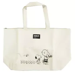【中古】雑貨 スヌーピー＆チャーリー・ブラウン＆ウッドストック 超BIGなキャンバストートバッグ 「PEANUTS(SNOOPY)」 cookpad plus(クックパッド プラス) 2021年春号付録