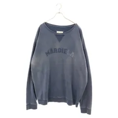 Martin Margiela (マルタンマルジェラ) オーバーサイズ オーバーダイ ロゴ ダメージ加工スウェット S50GU0209 S25570 ブルーのサムネイル