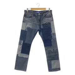 【美品】  JUNYA WATANABE MAN / ジュンヤワタナベマン | 2025SS | パッチワーク デニムパンツ | M | ブラック | メンズ