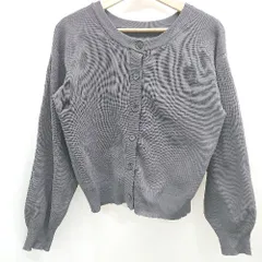 ◇ ⊂ ユナイテッドアローズ カジュアルブランド 長袖 スタンドカラ― カーディガン サイズ表記なし グレー系 レディース E  【1507080007381】