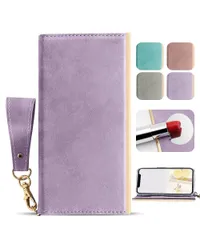 OCTERR iPhone 13 ケース 手帳型 手帳 鏡付き マグネット式 スマホケース 財布型 アイフォン13カバー カードポケット スタンド機能 携帯ケース ダイアリーケース PUレザー 女性 耐衝撃 全面保護 ファッション おしゃれ 美しい