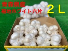 在庫限り　2L 青森産 乾燥にんにく 福地ホワイト六片 大粒　ニンニク