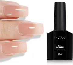TOMICCA ジェルネイル シアーカラージェル 単色 透明感ある 15ml UV/LED対応 初心者＆プロ適用 ポリッシュタイプ セルフネイル 自然な肌の色(肌の色)